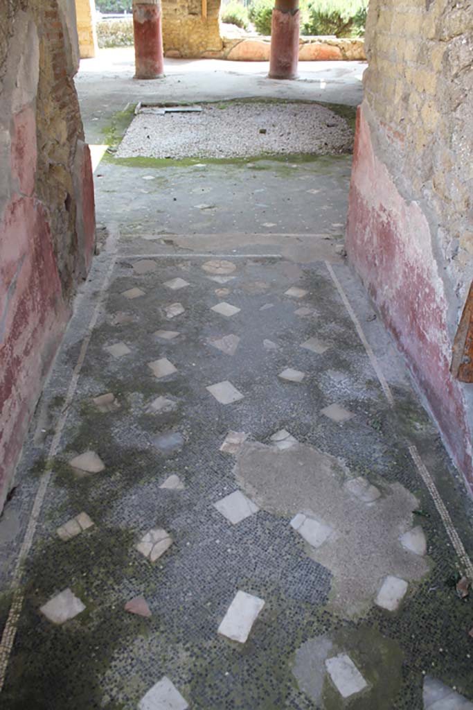 Ins. Orientalis I, 1, Herculaneum, March 2014. Looking east along entrance corridor towards atrium.
Foto Annette Haug, ERC Grant 681269 DÉCOR